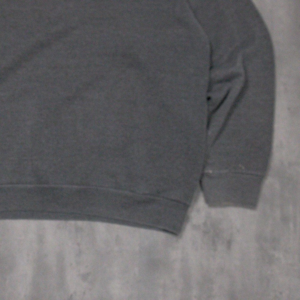 Vintage VTG 1990s 90s Faded Grey Crewneck Sweatshirt Blank Faded Grey - Picture 7 of 8